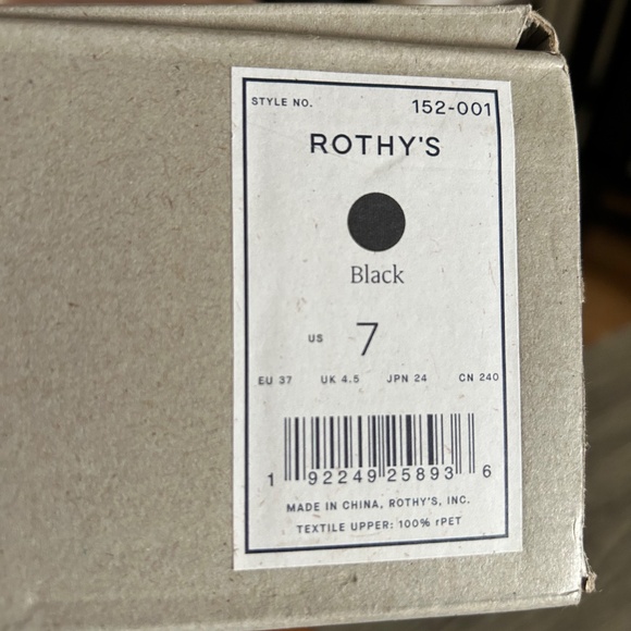 Rothy’s The Pointe II Flats in Black - Picture 7 of 9